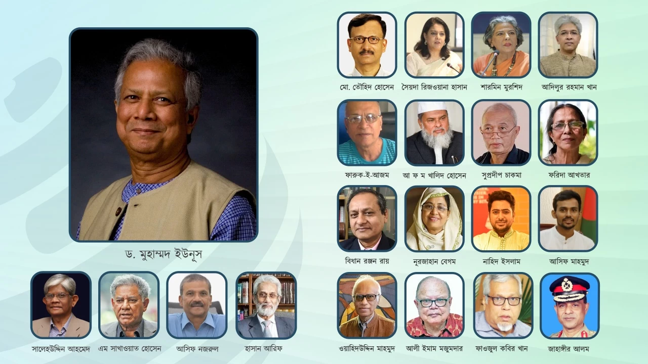 অন্তর্বর্তী সরকারে পাঁচ উপদেষ্টার দপ্তর পুনর্বণ্টন