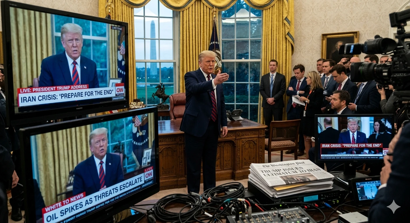 ওভাল অফিস থেকে ট্রাম্পের চরম হুঁশিয়ারি : ‘ইরানকে প্রস্তর যুগে পাঠিয়ে দেব’